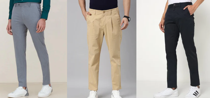 pencil fit formal trousers